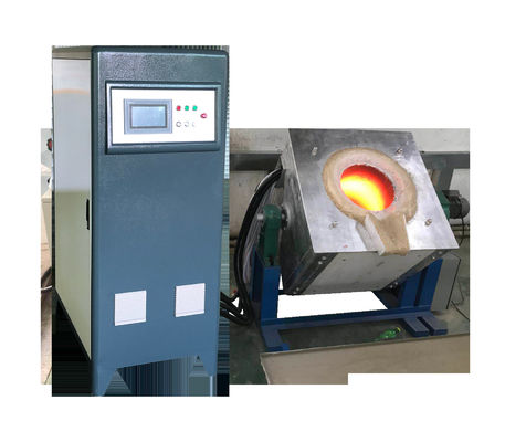 Macchina di riscaldamento a induzione industriale a touchscreen con forno di fusione a scarico automatico